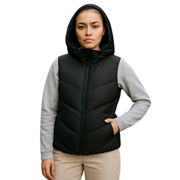 Jason Wu Edit Hoodie Jacket Women's XS Black Gray Full Zip Hood Pockets NEW NWT - Picture 1 of 16